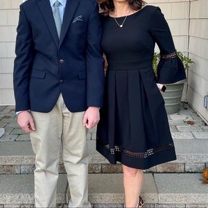 Black A-Line Mid length dress